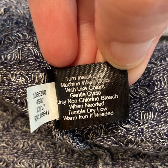 Lane Bryant Blue Ribbed Short Sleeve Open Front Cardigan Size 14/16 NEW - Picture 10 of 10